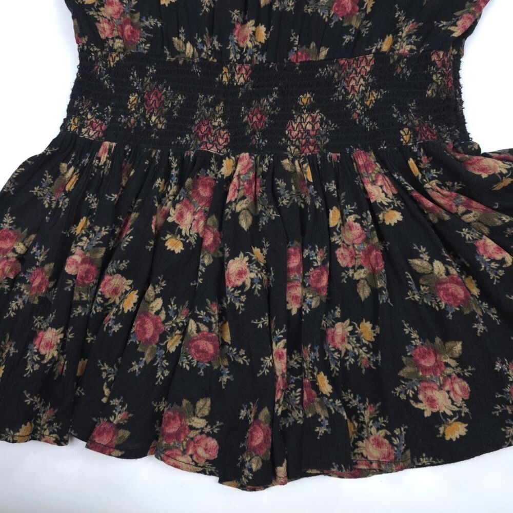 RALPH LAUREN Drop Waist Smocked Mini Dress Prairie Western Farm Heritage Boho - Picture 8 of 9